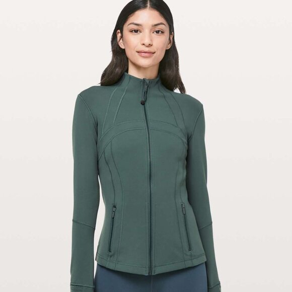 Lululemon Define Jacket Teal Shadow 4 Luon Rare Color $128 EUC - Picture 1 of 12